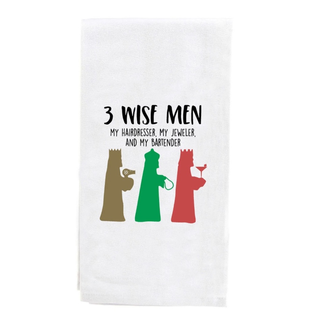 Nwt- Enesco- Three Wise Men XMAS Tea Towel